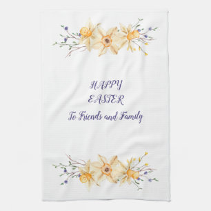 Happy Oaster Friends and Family Daffodis Geschirrtuch