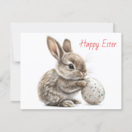 Happy Oaster - Funny Bunny mit Egg Delight Postkarte