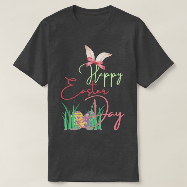Happy Oaster Funny Bunny T-Shirt (Design vorne)