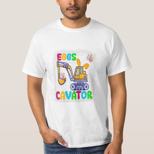 Happy Oaster Funny Excavato T-Shirt (Vorderseite)