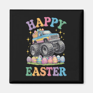 Happy Oaster Funny Monster Truck Crush Eggs Magnet