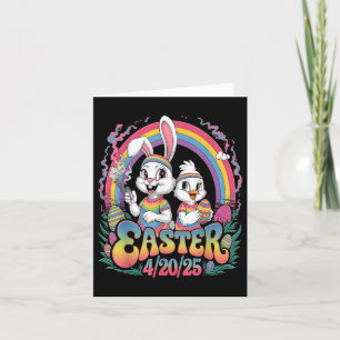 Happy Oaster Funny Smoking Osterfeier Bunny Men Da Karte