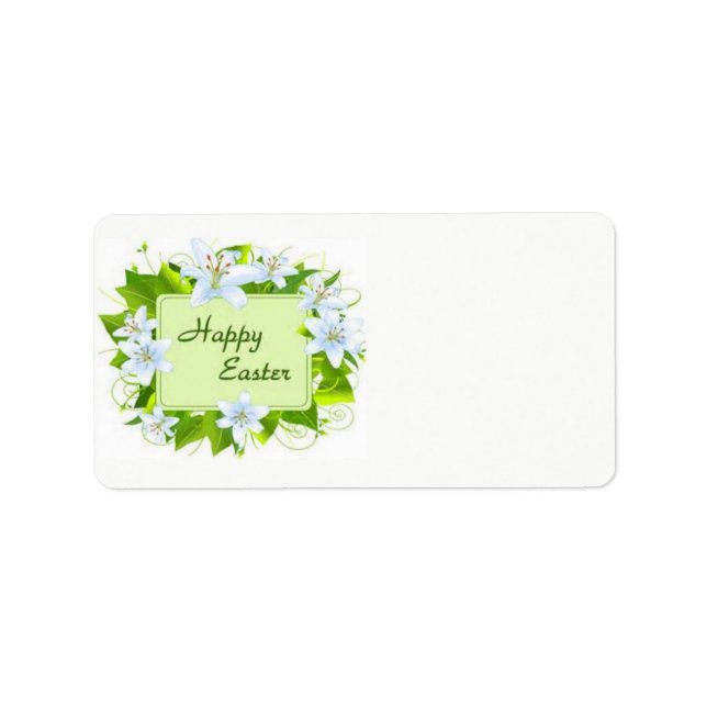 Happy Oaster Gift and Address Label Adressaufkleber (Vorne)