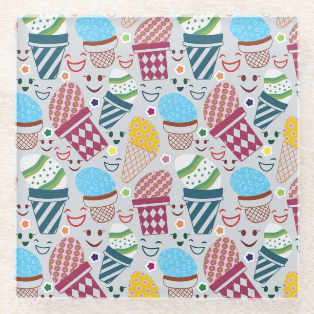 Happy Oaster Glasuntersetzer (Vorderseite)