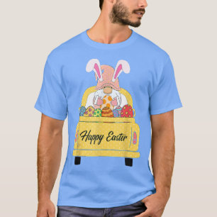 Happy Oaster Gnome Eggs Bunny Oars Yellow Oaster T-Shirt