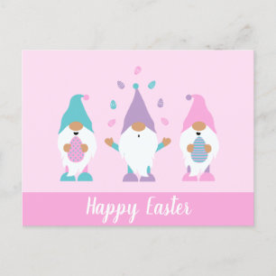 Happy Oaster Gnome Juggling Ostereier Postkarte