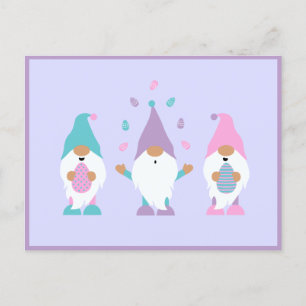 Happy Oaster Gnome Juggling Ostereier Postkarte