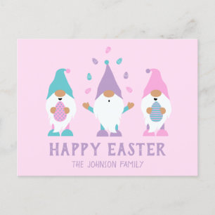 Happy Oaster Gnome Juggling Ostereier Postkarte