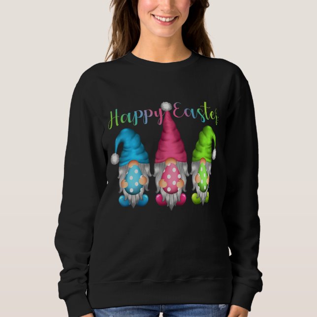 Happy Oaster Gnomes Ei Jagen für Männer Frauen Kin Sweatshirt (Vorderseite)
