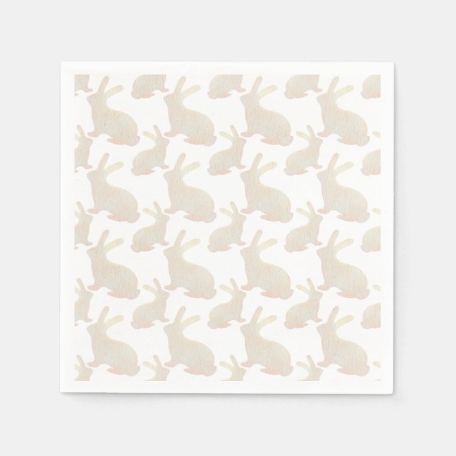 Happy Oaster - Gold Bunny's Muster Serviette (Vorderseite)