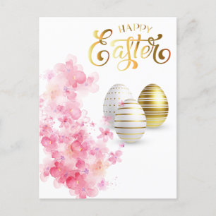 Happy Oaster Gold Eggs personalisieren Postkarte