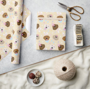 Happy Oaster Golden Retriever Hunde Geschenkpapier