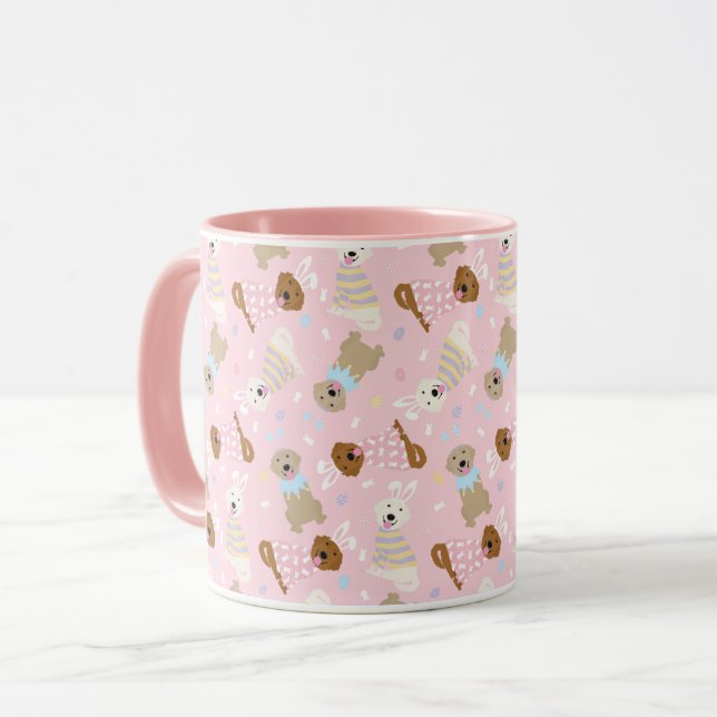 Happy Oaster Golden Retriever Hunde Tasse (Vorderseite Links)