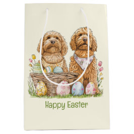 Happy Oaster Goldendoodle Hunde Mittlere Geschenktüte