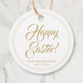 Happy Oaster goldene Herzen grenzen benutzerdefini Geschenkanhänger