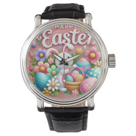 "Happy Oaster Hand Watch Design - Feiern Sie den S Armbanduhr