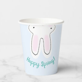 Happy Oaster Happy Spring blauer niedlicher lustig Pappbecher