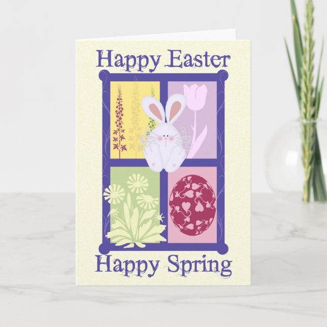 Happy Oaster Happy Spring Card Feiertagskarte (Vorderseite)