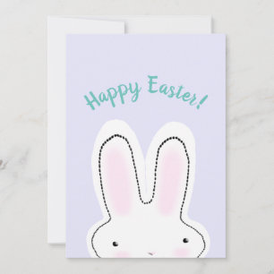 Happy Oaster Happy Spring lilac niedlich Bunny lus Feiertagskarte