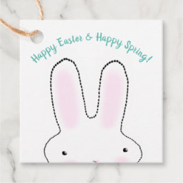 Happy Oaster Happy Spring niedlich Ostersonne Brau Geschenkanhänger
