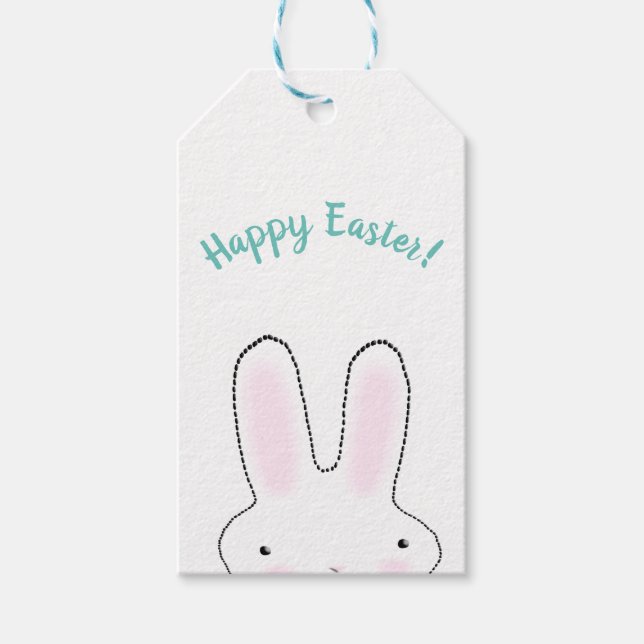 Happy Oaster Happy Spring niedlich Ostersonne lust Geschenkanhänger (Vorderseite)