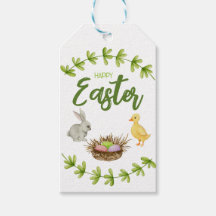 Happy Oaster, Hase, Ente, Eier im Korb