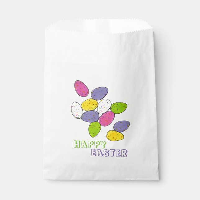 Happy Oaster, hausgemachte, gepflasterte Pasteleie Geschenktütchen (Vorderseite)