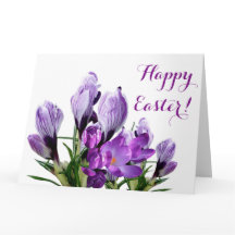 Happy Oaster hübsche lila Krokus Blume floral