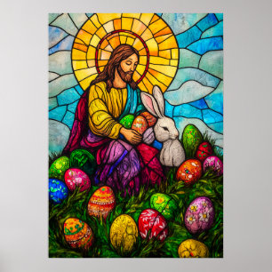 Happy Oaster Jesus Christus Poster