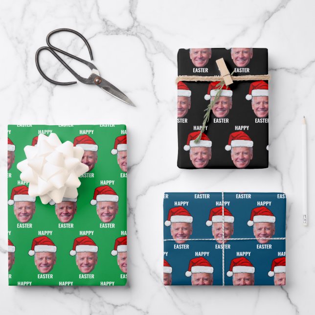 Happy Oaster Joe Biden 4. Juli Geschenkpapier Set (Vorderseite)