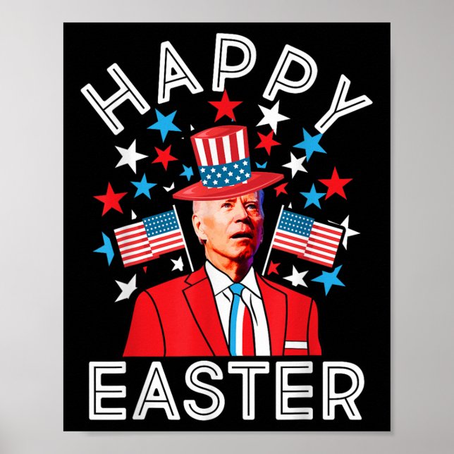 Happy Oaster Joe Biden 4. Juli Memorial Indepe Poster (Vorne)