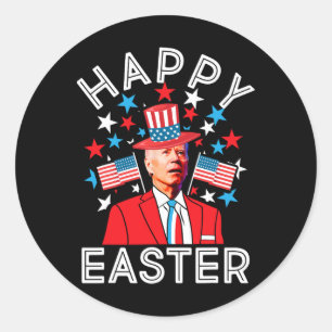 Happy Oaster Joe Biden 4. Juli Memorial Indepe Runder Aufkleber