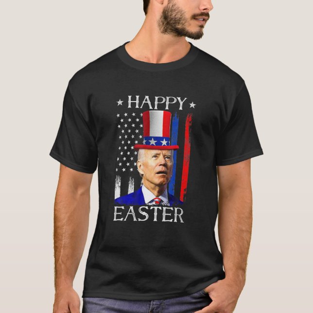 Happy Oaster Joe Biden verwirrte 4. Juli Indepe T-Shirt (Vorderseite)