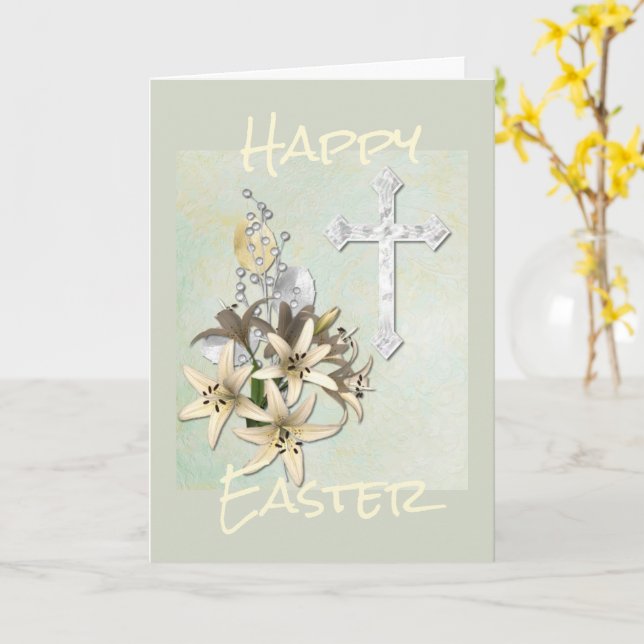 Happy Oaster Karte (Gelbe Blume)
