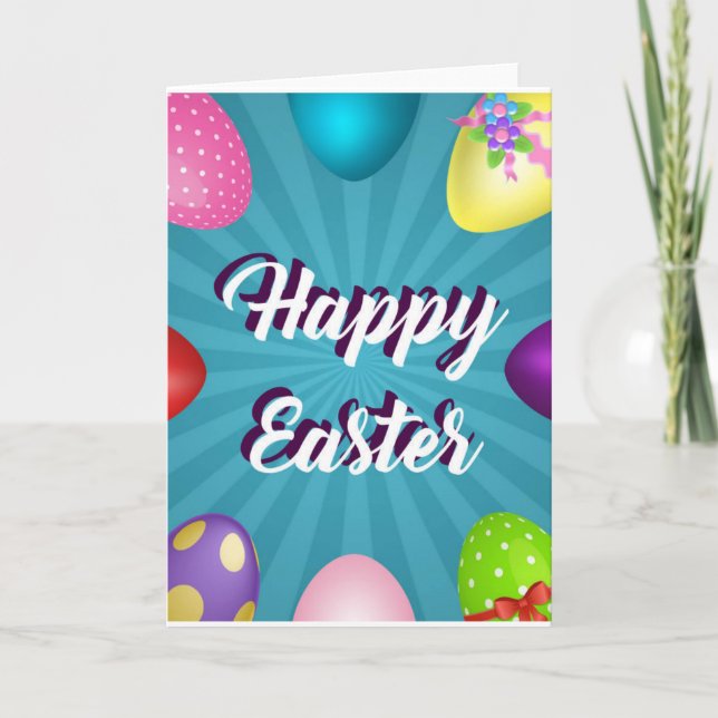 Happy Oaster Karte (Vorderseite)