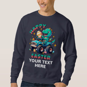 Happy Oaster Kawaii Baby Dinosaur Monster Truck Sweatshirt