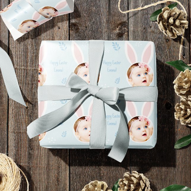 Happy Oaster Kid Foto mit sonnigen Ohren Geschenkpapier (Von Creator hochgeladen)