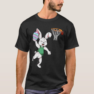 Happy Oaster Kids Boys Bunny Dunk Bysketbyll Easte T-Shirt
