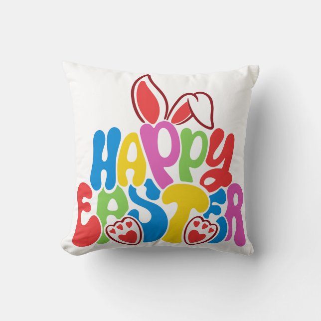 Happy Oaster Kissen (Vorderseite)
