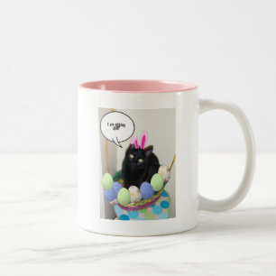 Happy Oaster Kitty Zweifarbige Tasse