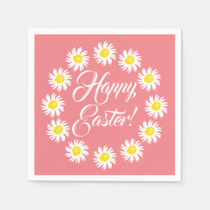 Happy Oaster Koral Drehbuch niedlich zaghaft fröhl Serviette