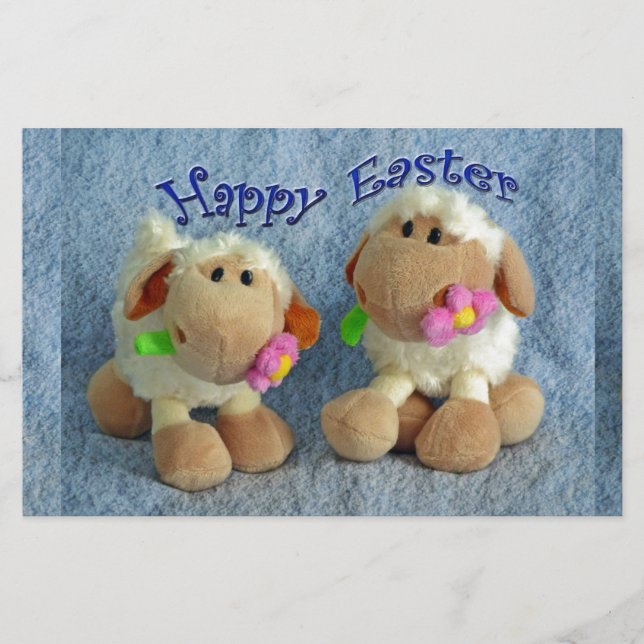 Happy Oaster Lambs Briefpapier (Vorderseite)