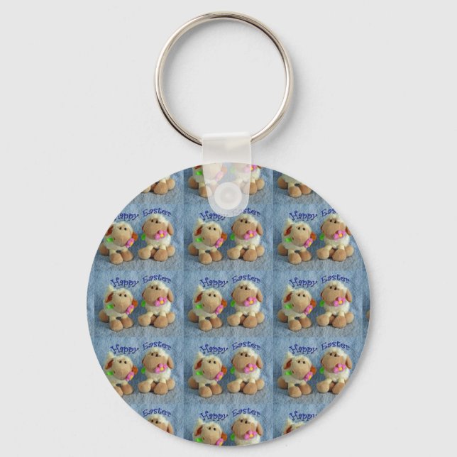 Happy Oaster Lambs Schlüsselanhänger (Vorderseite)
