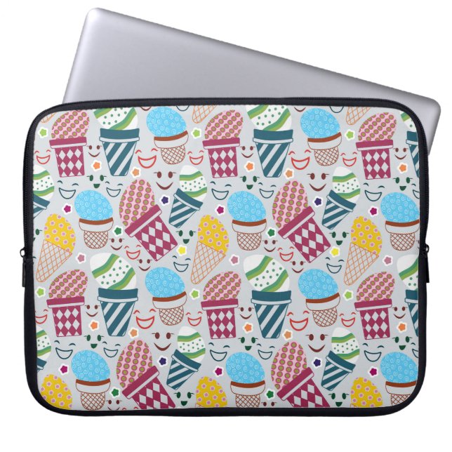 Happy Oaster Laptopschutzhülle (Vorderseite)