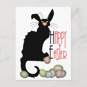 Happy Oaster - Le Chat Noir Feiertagspostkarte