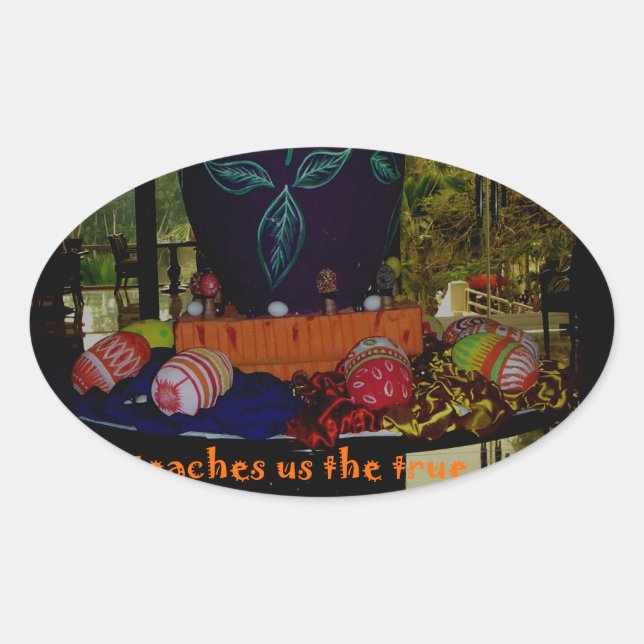 Happy Oaster Liebe Glaube und Hoffnung Wünsche Ovaler Aufkleber (Vorderseite)