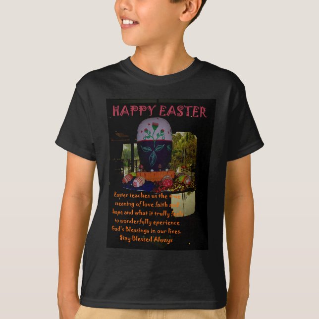 Happy Oaster Liebe Glaube und Hoffnung Wünsche T-Shirt (Vorderseite)