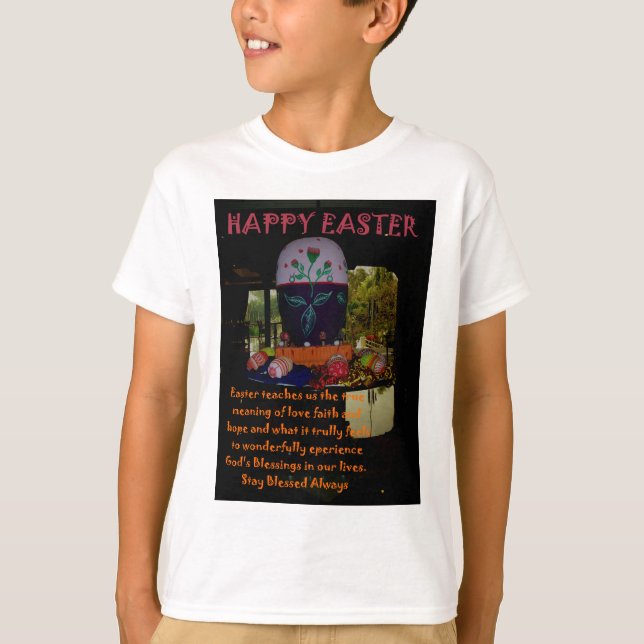 Happy Oaster Liebe Glaube und Hoffnung Wünsche T-Shirt (Vorderseite)