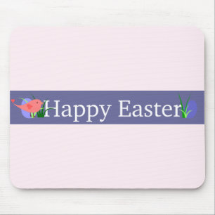 Happy Oaster Lila Banner Mousepad