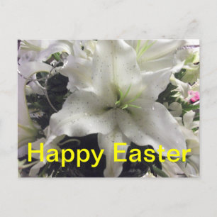 Happy Oaster Lily Postcard Feiertagspostkarte